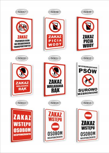 Tabliczka znak informacyjny dibond nadruk UV 30x20 ZAKAZ PARKOWANIA na Arena.pl