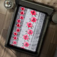 Gruby Koc Akrylowy 160X210 Kwiaty 17477