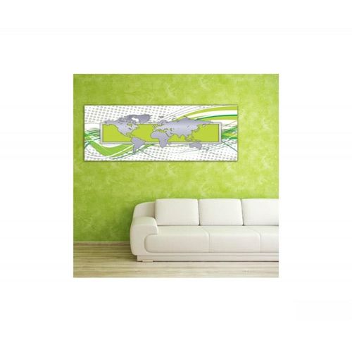 Deco Panel, Mapa świata - zieleń 100x40 na Arena.pl