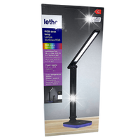 Lethe Lampa biurkowa RGB czarna z kwadratową podstawą