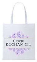 Dla Cioci Cioteczki Torba Eco Biała Shopper Z Nadrukiem Ze Zdjęciem