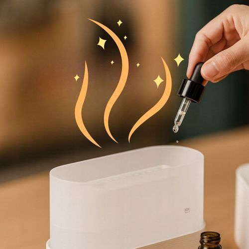 Nawilżacz powietrza Dyfuzor olejków Aromatyzer Z EFEKTEM PŁOMIENIA na Arena.pl