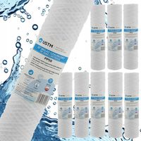 FILTR DO WODY WKŁAD SZNURKOWY 10" FILTRACJA 50 MIKRON PP50M 9 SZTUK USTM