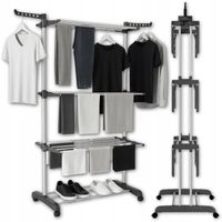 SUSZARKA NA PRANIE STOJĄCA PIONOWA SKŁADANA DUŻA NA UBRANIA BALKONOWA