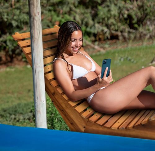 LEŻAK BUJANY OGRODOWY DREWNIANY BUJANY LEŻANKA OGRODOWA do STREFY SPA FOTEL na Arena.pl