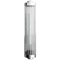 Łazienkowa LAMPA ścienna Fumi Parette Cromo IP44 Orlicki Design okrągła OPRAWA kinkiet szklana tuba IP44 chrom