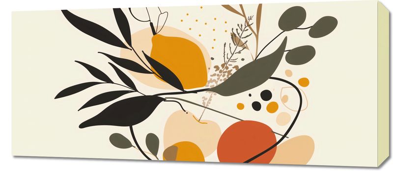 Obraz 90x40cm Botaniczny Wir zdjęcie 1