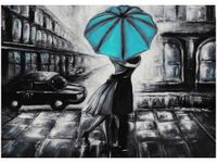 50X70CM ZAKOCHANI TURKUS OBRAZ POKOJU DREWNINE