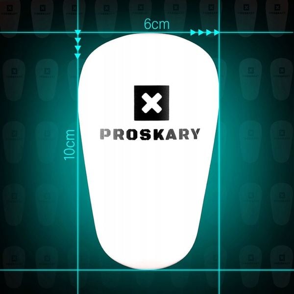 Ochraniacze piłkarskie Proskary mini białe zdjęcie 2