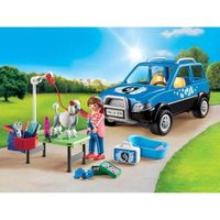 PLAYMOBIL CITY LIFE MOBILNY SALON DLA PSÓW AUTO WETERYNARZ DODATKI 9278
