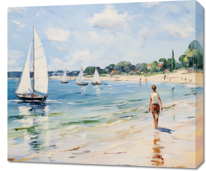 Obraz 70x60cm Życie na Brzegu zdjęcie 1