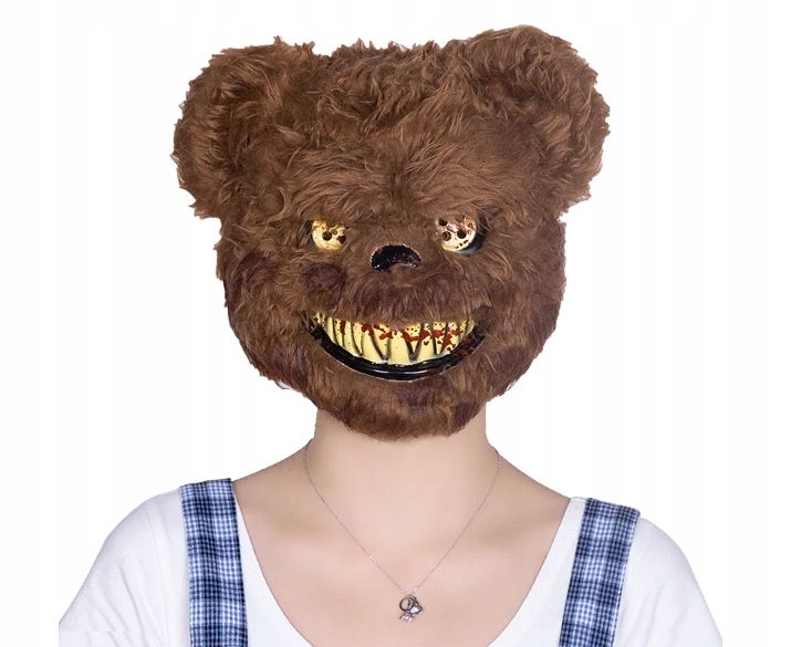 MASKA MIŚ MORDERCA STRASZNY MIŚ PUSZYSTY HALLOWEEN zdjęcie 2