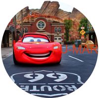 Opłatek na tort Urodziny Cars Auta Samochody Zig Zag Mcqueen