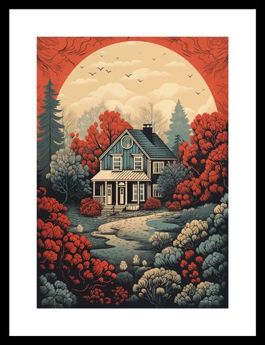 Plakat 21x29,7cm Idylla Rustykalna na Arena.pl