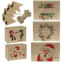 PUDEŁKO ŚWIĄTECZNE Pudełko KARTONOWE na prezent ŚWIĘTA ekologiczne ZESTAW