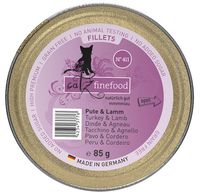 Catz Finefood Filety N.411 Indyk/Jagnięcina Tacka 85G