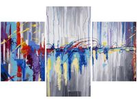 90X60CM OBRAZ ABSTRAKCYJNY WODOSPAD