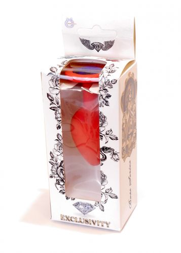 plug jewellery red silicon plug medium  blue diamond na Arena.pl