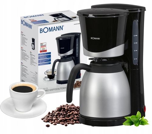 Ekspres przelewowy do kawy z termosem Bomann KA 168 CB (czarny) na Arena.pl