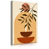 Obraz Do Sypialni Japońskie Naczynia Styl Boho Liście Natura 60cm x 90cm