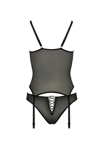 bielizna-lara corset black s/m - casmir na Arena.pl