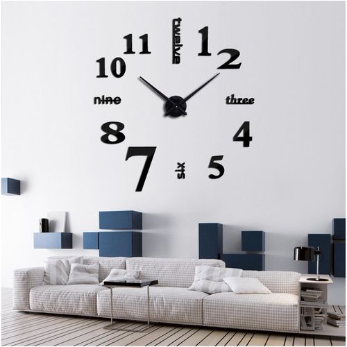 DUŻY ZEGAR ŚCIENNY 3D DIY 70cm-130cm 105B na Arena.pl