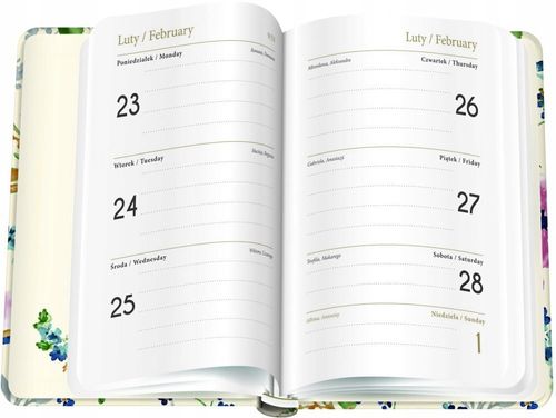 KALENDARZ KSIĄŻKOWY A6 192 METALLIC SPRING  2026 INTERDRUK na Arena.pl