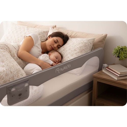 Barierka ochronna do łóżka zabezpieczająca bramka blokada 200 cm Nukido na Arena.pl