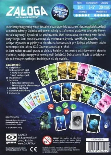 ZAŁOGA WYPRAWA W GŁĘBINY - Gra planszowa karciana GALAKTA na Arena.pl
