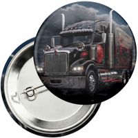Przypinka z agrafką 59mm - TIR CIĘŻARÓWKA TRANSPORT SPEDYCJA