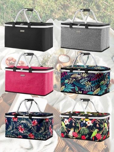 Kosz piknikowy koszyk termiczny składany na piknik zakupy prezent ZAGATTO na Arena.pl
