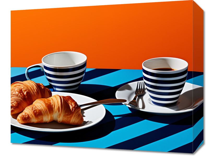 Obraz 50x40cm Croissanty zdjęcie 1