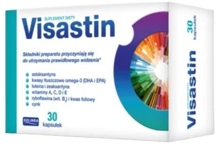 VISASTIN witamina C E cynk zeaksantyna WZROK Solinea 30 kapsułek na Arena.pl