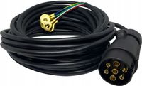 PRZEWÓD ELEKTRYCZNY ZŁĄCZE KABEL PRZYCZEPY 7,6M 7 PIN WIĄZKA 7 ŻYŁ