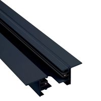 Szynoprzewód sufitowy 2m PROFILE RECESSED TRACK 9015 Nowodvorski 1-fazowa podtynkowa listwa 230V czarna