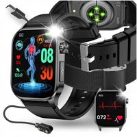 SMARTWATCH Z POMIAREM CUKRU EKG CIŚNIENIE TEMPERATURA HRV ROZMOWY MENU PL