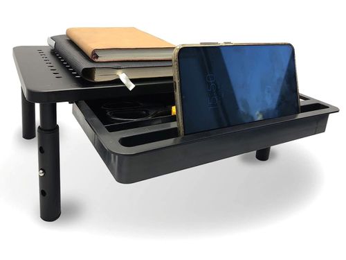 Podstawka pod monitor laptop NANKIN czarna + szuflada na Arena.pl