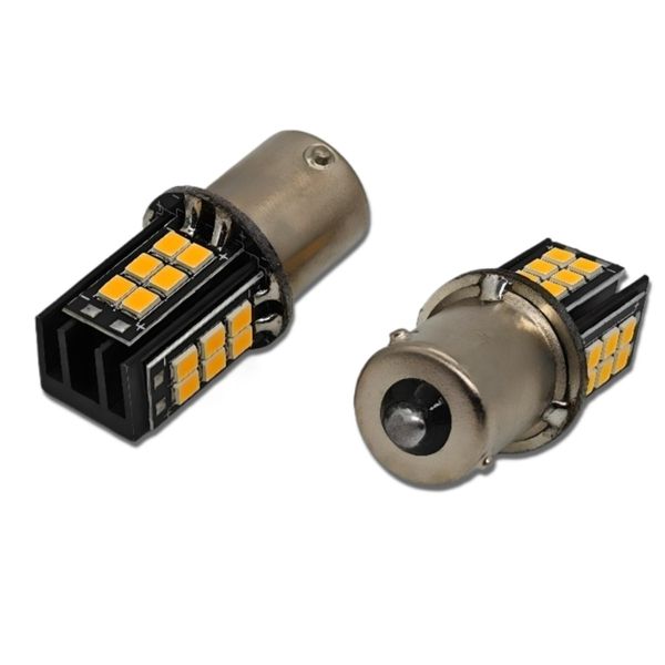 żarówka LED BAU15S 12V CANBUS pomarańczowa zdjęcie 16