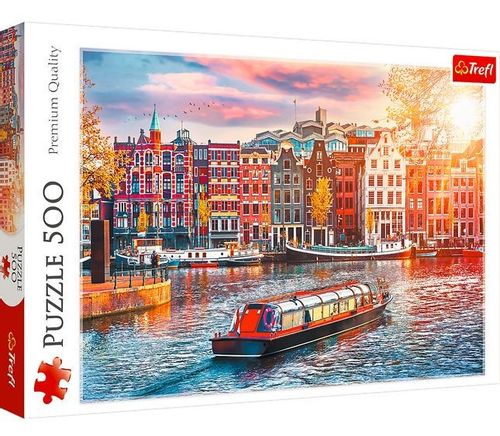 Puzzle 500 Elementów Amsterdam Holandia na Arena.pl