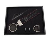 DACIA BRELOK samochodowy breloczek do kluczy SMYCZ + pudełko na prezent