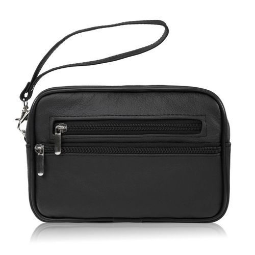 saszetka męska skórzana do ręki czarna pojemna klasyczna abruzzo abr-29 na Arena.pl