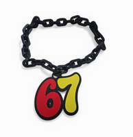 Łańcuch Naszyjnik 67 Buddy Hype Chain Viral Mem TikTok Druk 3D