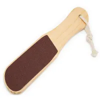 Tarka drewniana do stóp pięt pumeks dwustronna dwa rodzaje grubości