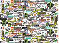 Zestawy naklejek 100/50cm ! Aż 128 wlep Zestaw naklejki na rower motor kask