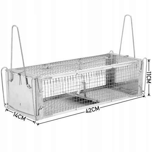 DUŻA ŻYWOŁAPKA NA MYSZY SZCZURY WYDRY ŁASICE KUNY PUŁAPKA ŁAPKA na Arena.pl