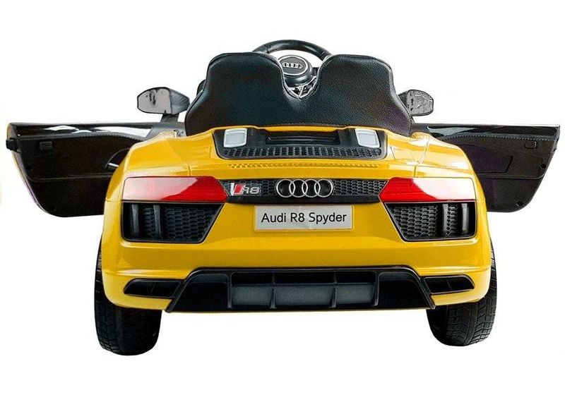 Auto na Akumulator Audi R8 Spyder Żółty zdjęcie 3