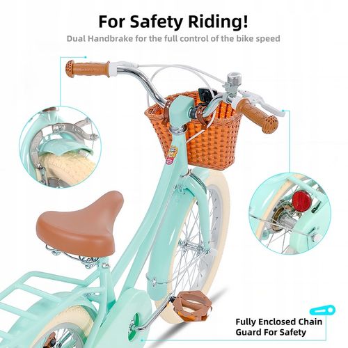 STITCH 18-calowy rower dla dzieci 5-9 lat Koło treningowe Kosz hamulca na Arena.pl