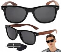 Okulary Polaryzacyjne Nerdy UV400 DREWNIANE ETUI
