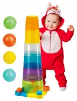 SMILY PLAY Wieża piłeczki piramidka sensoryczna