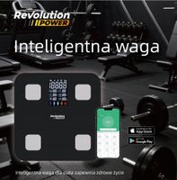 WAGA ŁAZIENKOWA ANALITYCZNA ELEKTRONICZNA DOKŁADNA INTELIGENTNA SMART SLIM